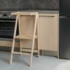 Drveni Montessori toranj za učenje u prirodnoj boji, sklopivi ultralagani model bez montaže