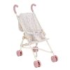 Metalna kolica za lutke s ružičastim detaljima i Soft Flowers uzorkom