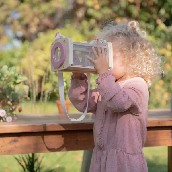 Little Dutch drvena kutija za insekte s povećalom i mrežicom za promatranje kukaca za djecu