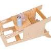 Drveni Montessori toranj za učenje 3u1 s podesivom platformom za djecu, stabilan kitchen helper za kuhinju