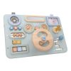 Little Dutch didaktička ploča u obliku volana, drvena edukativna igračka za djecu s gumbima, karticama i aktivnostima za razvoj motorike.