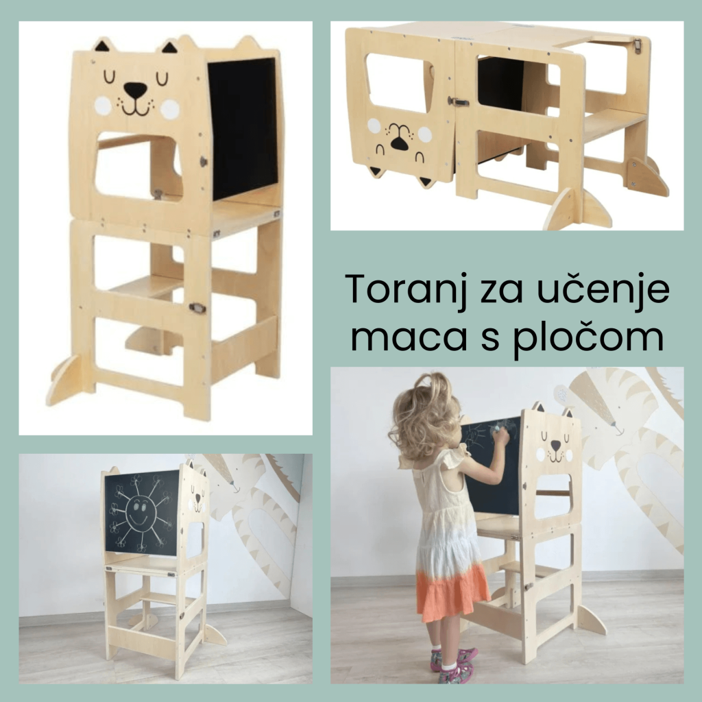 Multifunkcionalni toranj za učenje s pločom