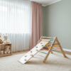 Piklerov trokut s toboganom i stijenom za penjanje – Montessori drvena penjalica za djecu