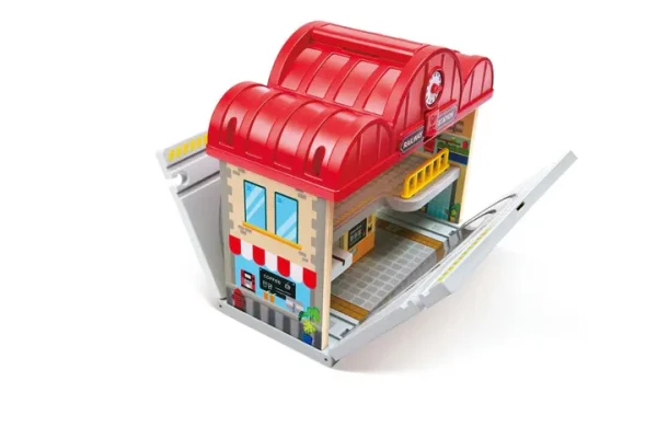 Hape – prijenosni drveni vlak s kolodvorom | 3+