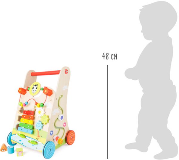 Dimenzije drvene guralice za bebe – visina 48 cm
