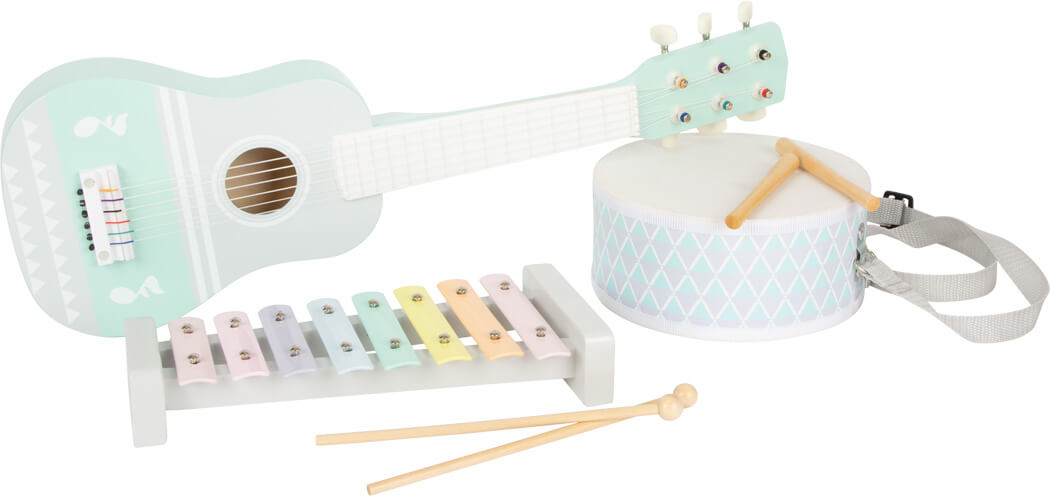 Glazbeni set za djecu – gitara, ksilofon i bubanj | 3+