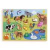 Djeco drvene puzzle sa životinjama s farme