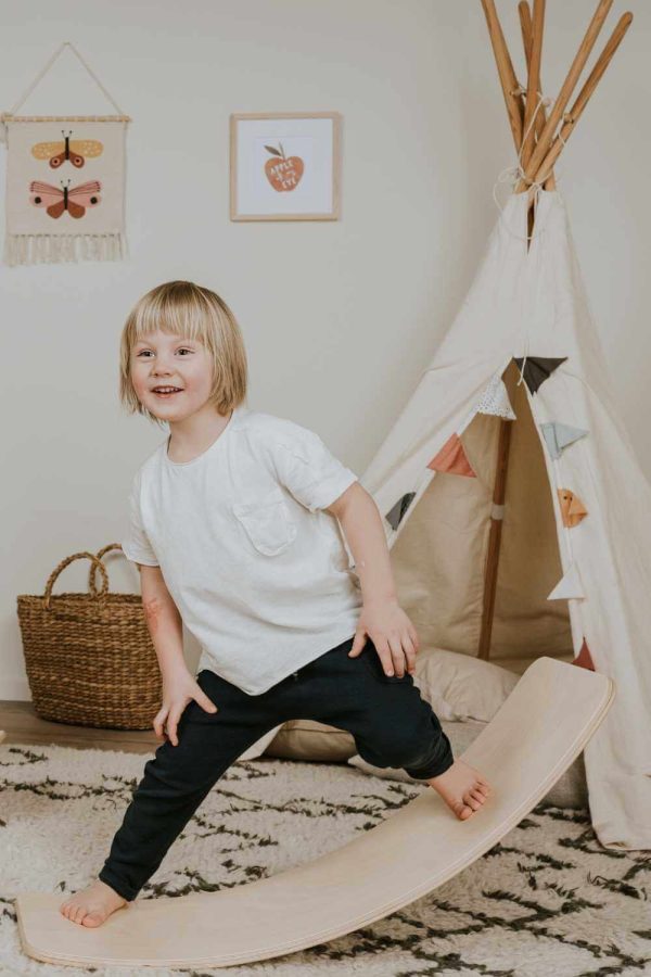 Montessori drvena daska za balansiranje za djecu