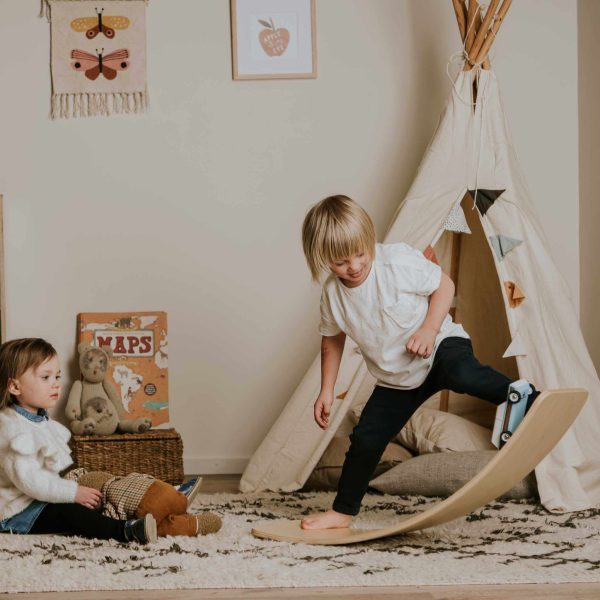 Montessori drvena daska za balansiranje za djecu
