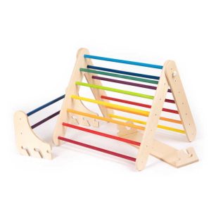 Švedske ljestve za djecu 2u1 – Piklerov trokut i Montessori penjalica | Rainbow