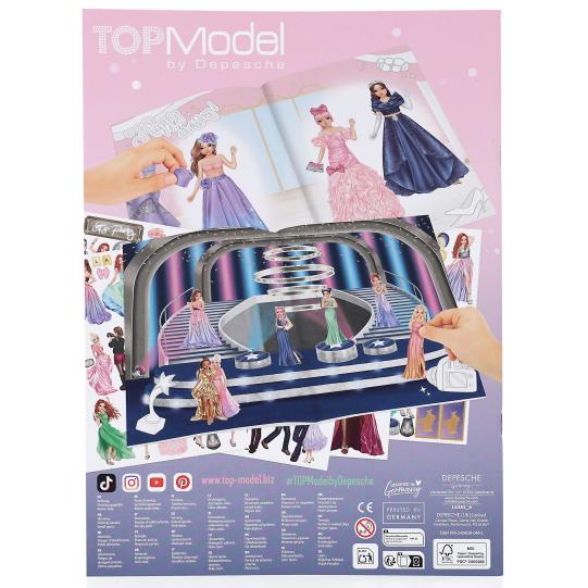 TOP MODEL Glamour bojanka s naljepnicama – stražnja strana